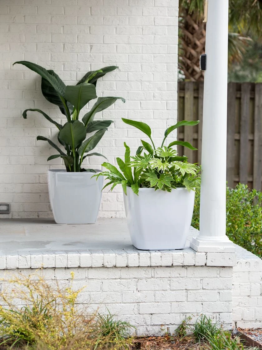 Viva Square Self-Watering Rolling Planter, 20" Diameter, Set Of 2 - Image 2