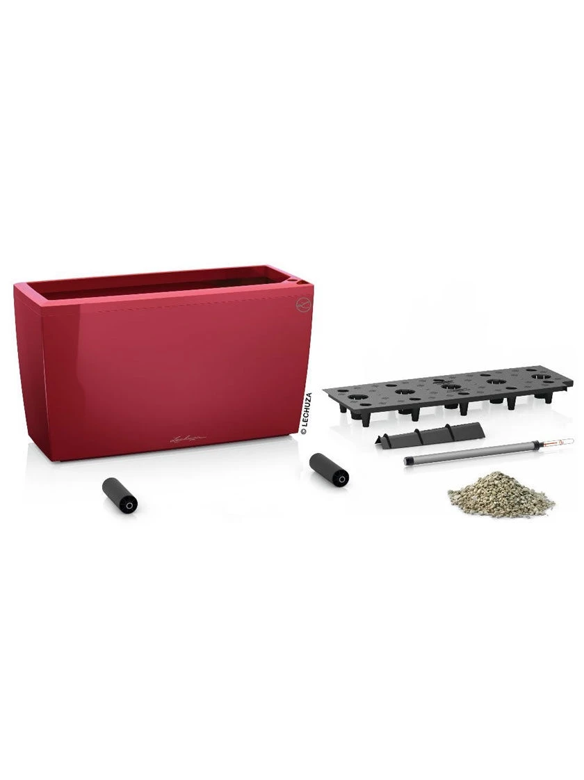 Lechuza® Cararo Rectangular Indoor Planter With Casters - Image 3