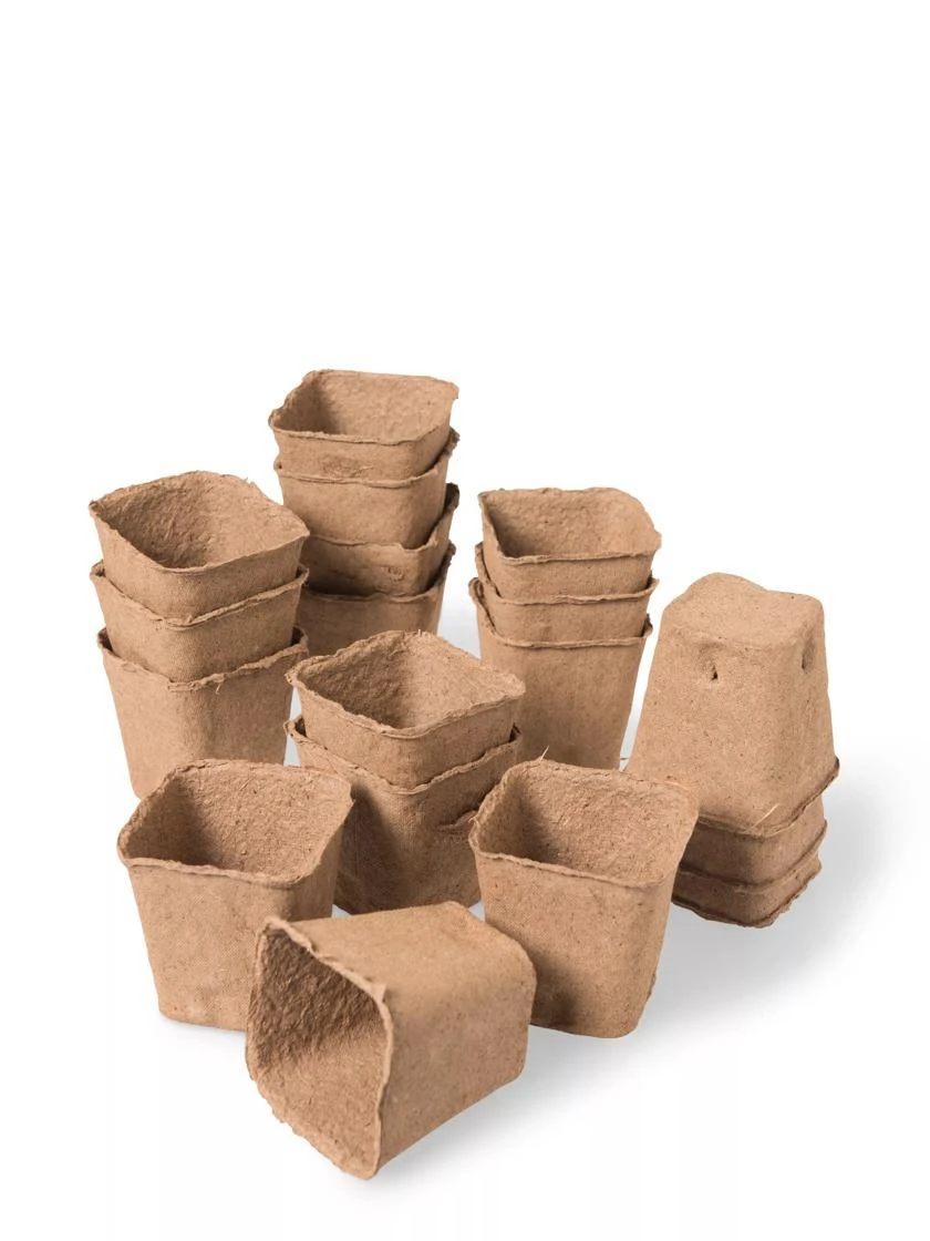 3-1/2” Square Biodegradable Pots, Set Of 18 - Image 3