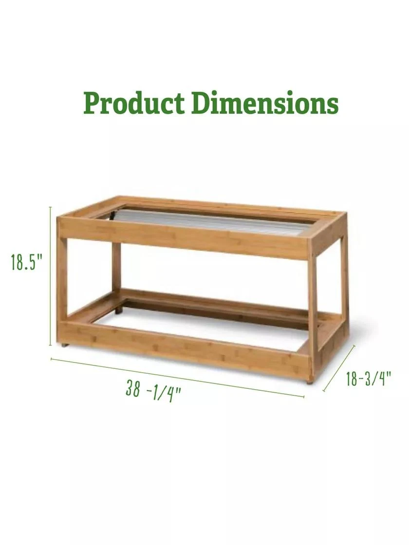 Low Bamboo LED Grow Light Garden - Image 2