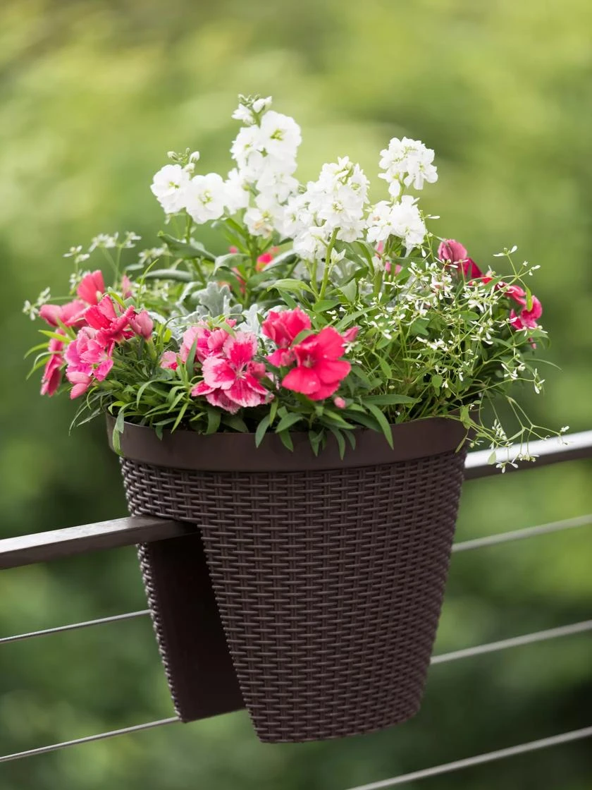 Weave Round Railing Planter, 11" - Image 4