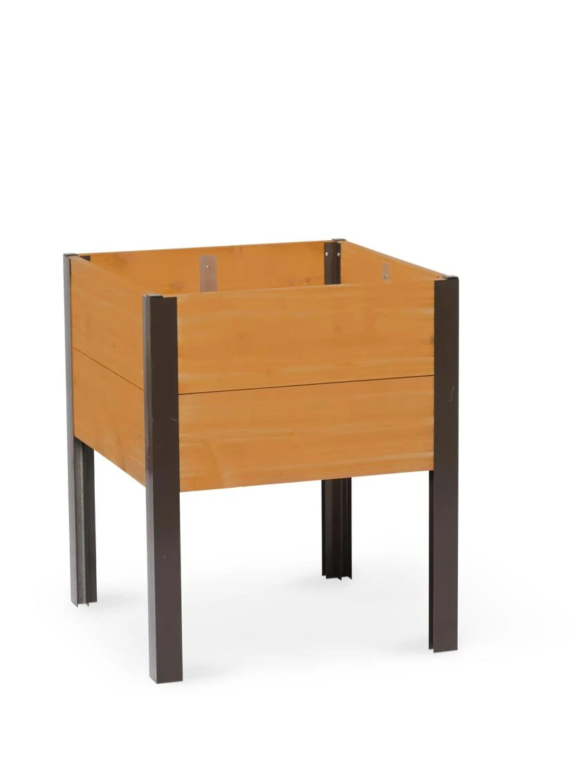 Eco-Stained Elevated Cedar Planter Box, 2' X 2' - Image 2