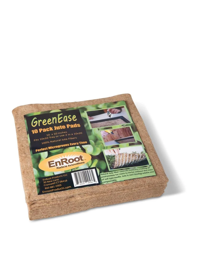 Jute Microgreens Mats, Set Of 10