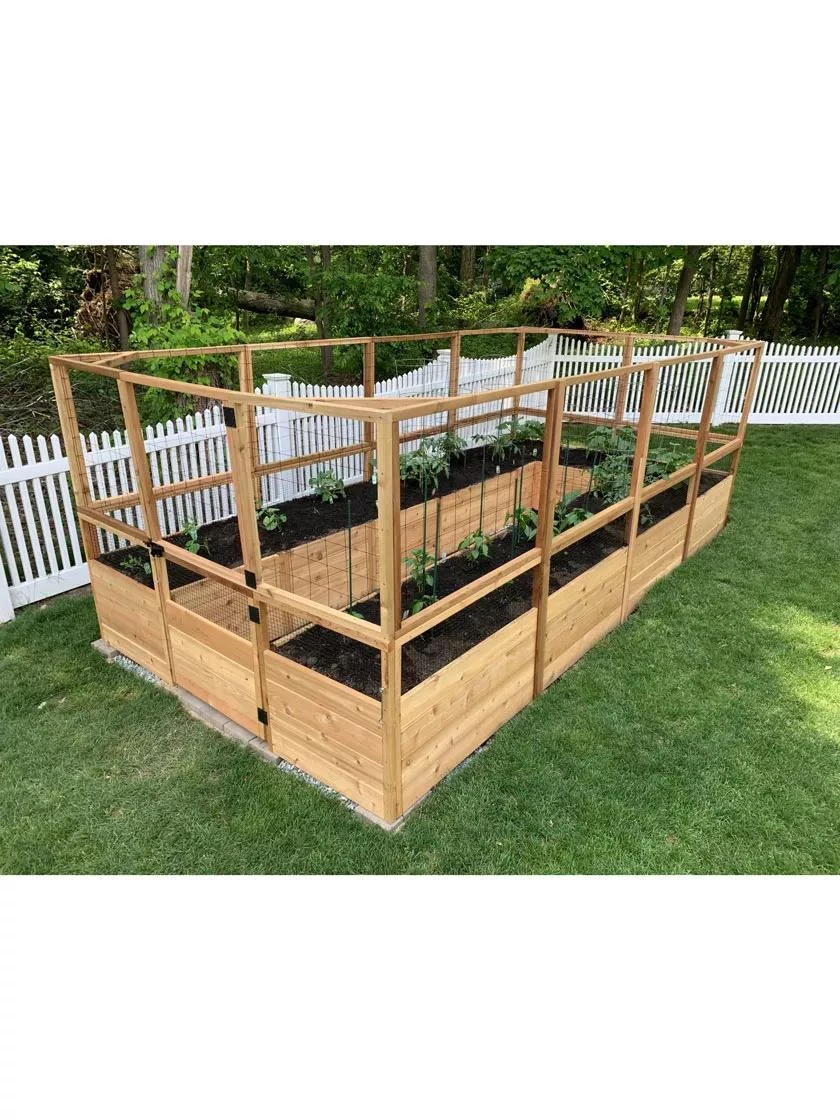 Garden In A Box With Deer Fence, 8' X 16'
