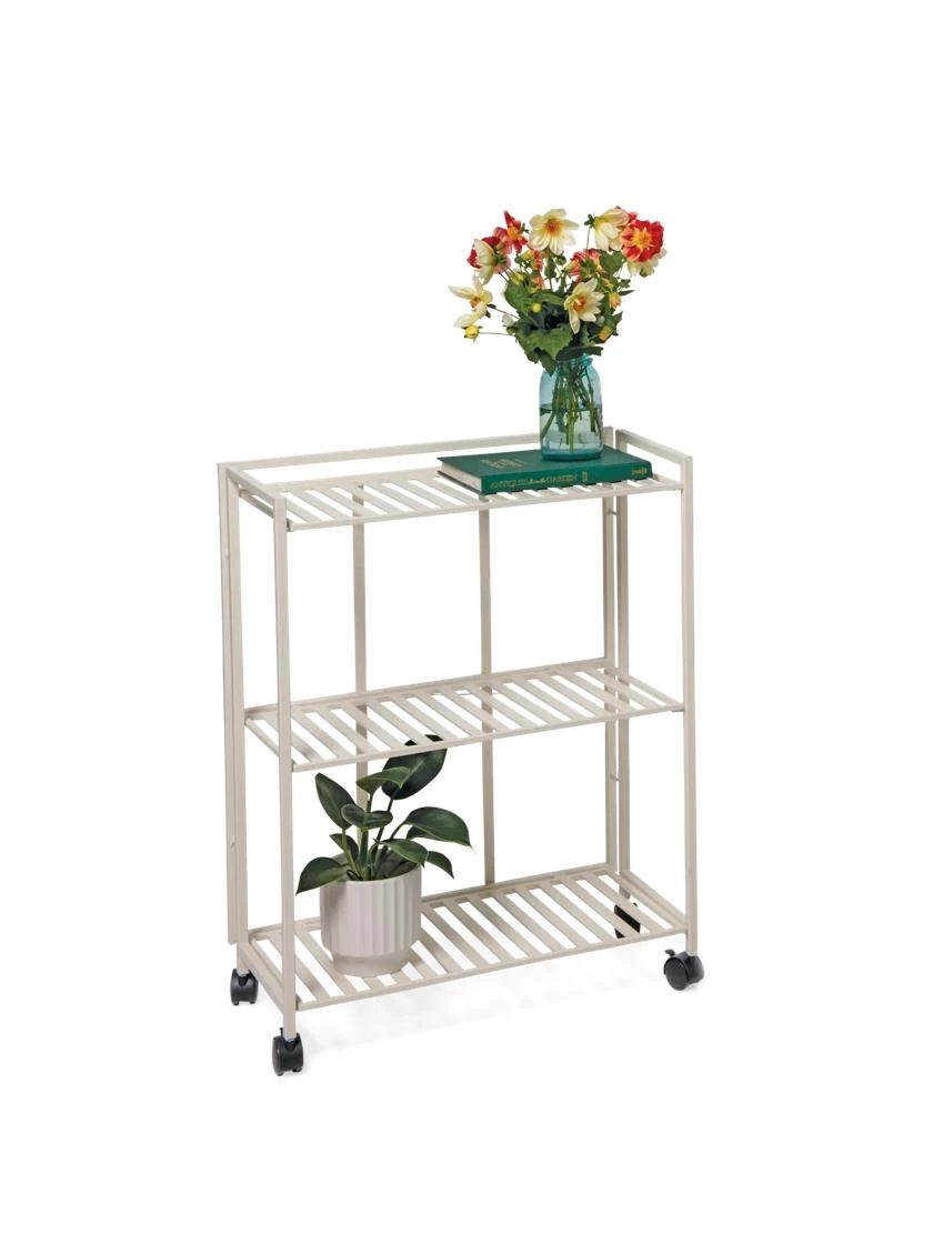 Oslo 2-Tier Plant Stand With Folding Shelves - Image 4