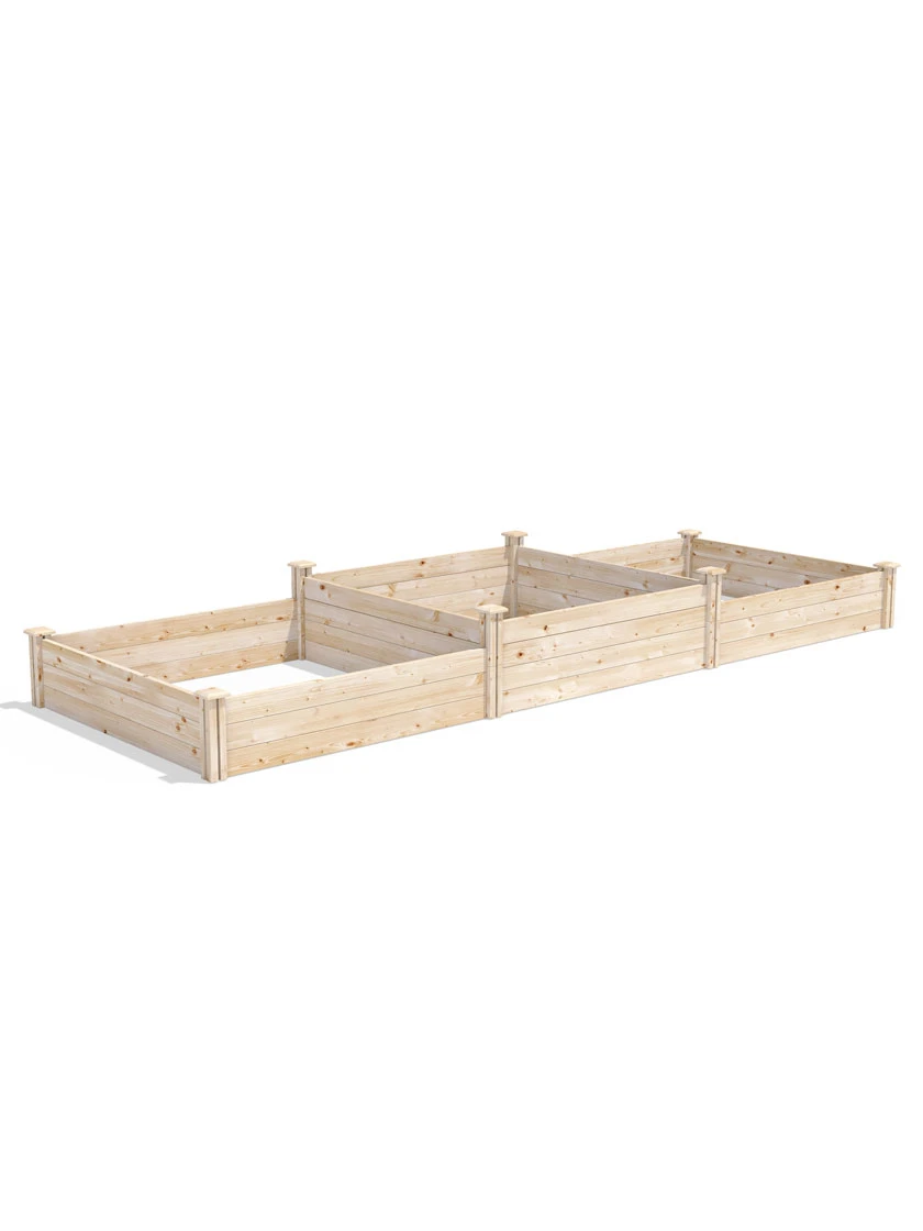 Tall 2-Tier Pine Raised Garden Bed, 4'x12' - Image 2