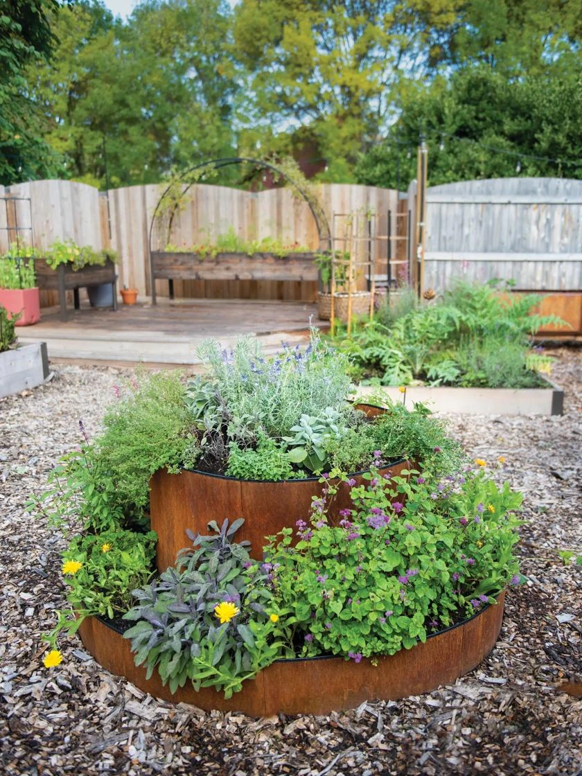 Birdies™ Corten Steel Round Raised Bed, Large, Low - Image 4