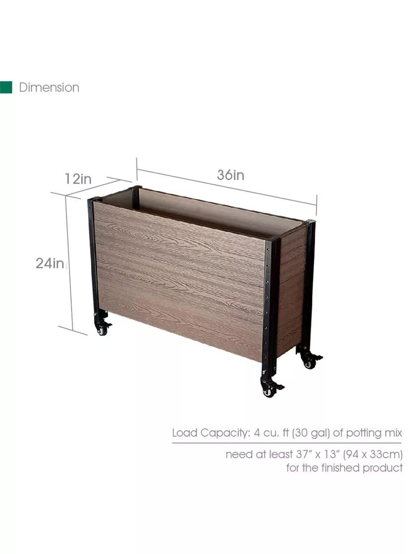 Mobile Deep Trough Planter - Image 2